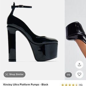 Kinsley Ultra Platform Pumps - Black (Fashion nova/ Berness)